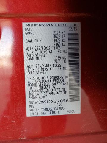 2015 NISSAN ROGUE S - 5N1AT2MV2FC837056