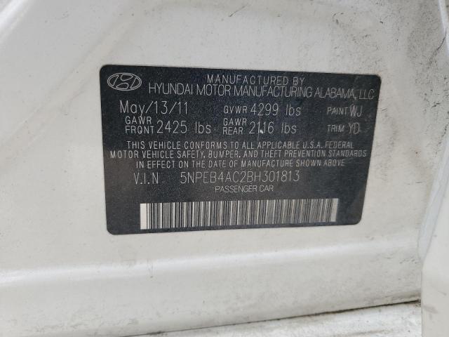 2011 Hyundai Sonata Gls VIN: 5NPEB4AC2BH301813 Lot: 56087944