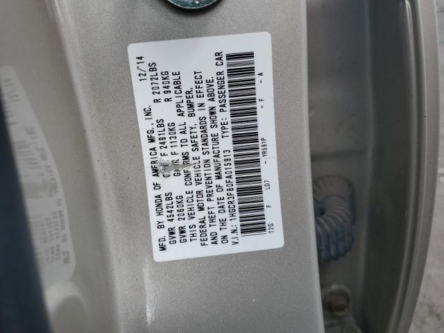 2015 Honda Accord Exl VIN: 1HGCR3F80FA015913 Lot: 55676074