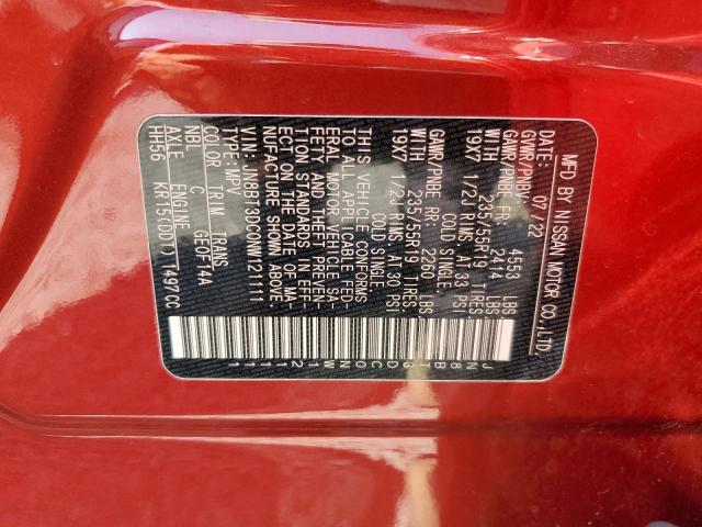 2022 Nissan Rogue Platinum VIN: JN8BT3DC0NW121111 Lot: 56748804