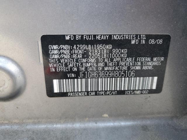 2009 Subaru Impreza Outback Sport VIN: JF1GH63699H805106 Lot: 53539514