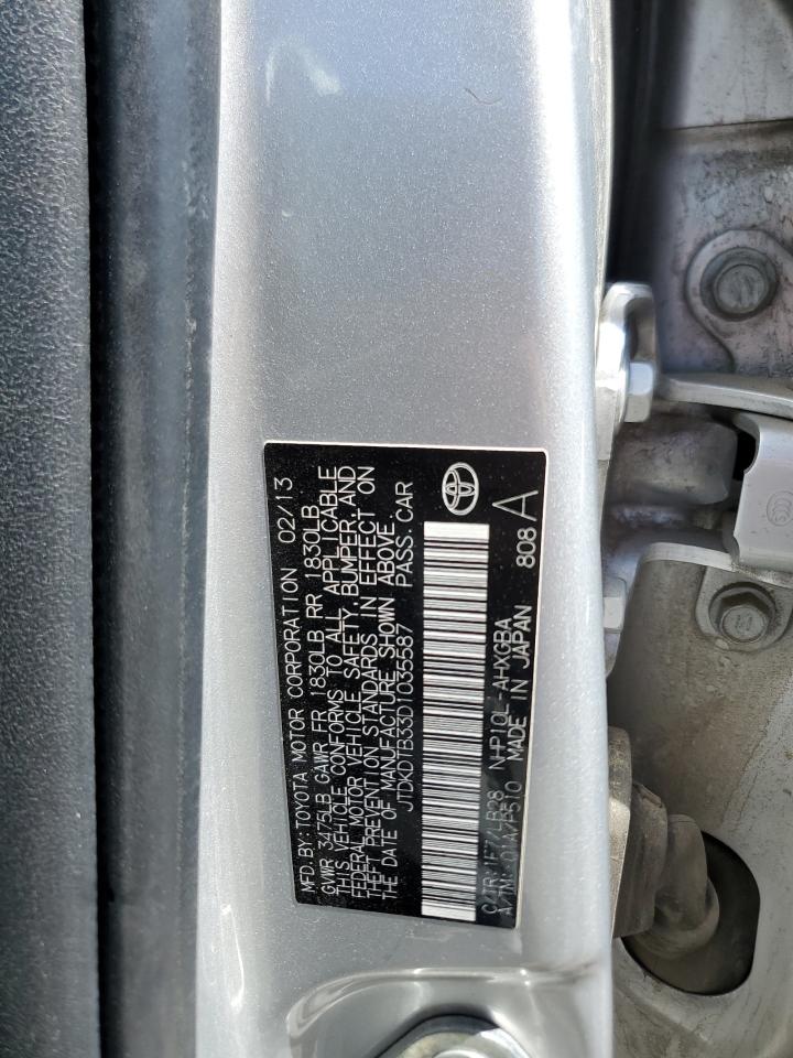 JTDKDTB33D1035587 2013 Toyota Prius C