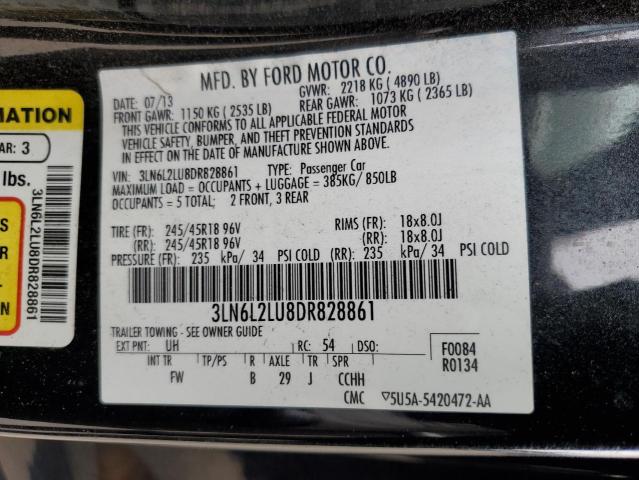 2013 Lincoln Mkz Hybrid VIN: 3LN6L2LU8DR828861 Lot: 54415894