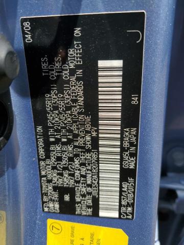 2008 Toyota Highlander Limited VIN: JTEES42A182079851 Lot: 56318104