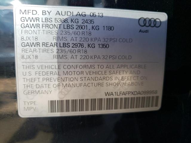 VIN WA1LFAFPXDA099958 2013 Audi Q5, Premium Plus no.13