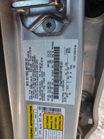 VIN 3FA6P0HD4KR148531 2019 Ford Fusion, SE no.12