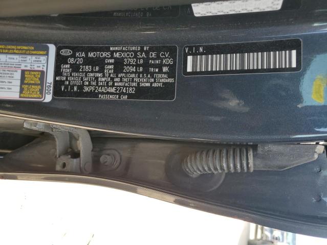 2021 Kia Forte Fe VIN: 3KPF24AD4ME274182 Lot: 57072544