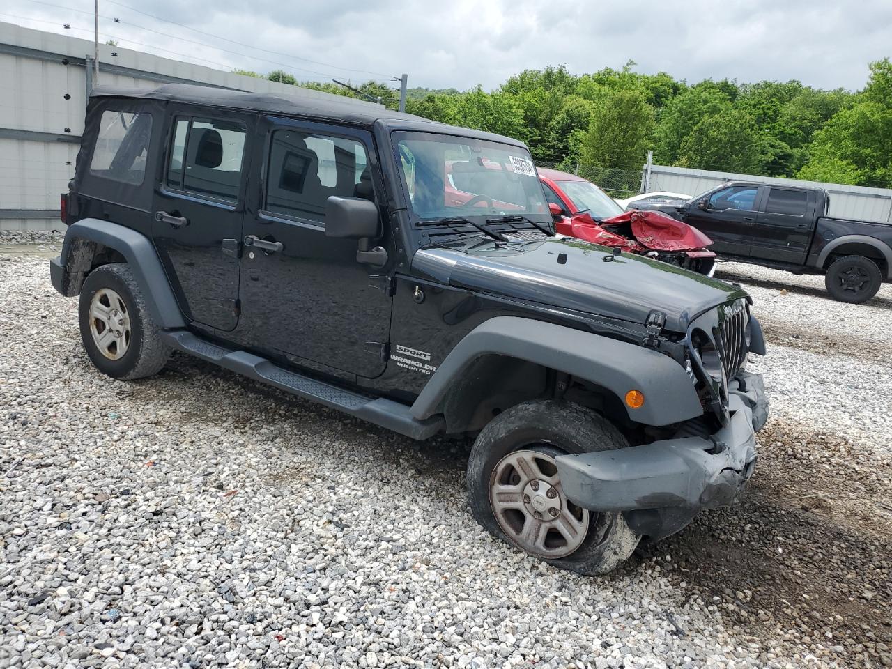 1C4BJWDG1EL293879 2014 Jeep Wrangler Unlimited Sport