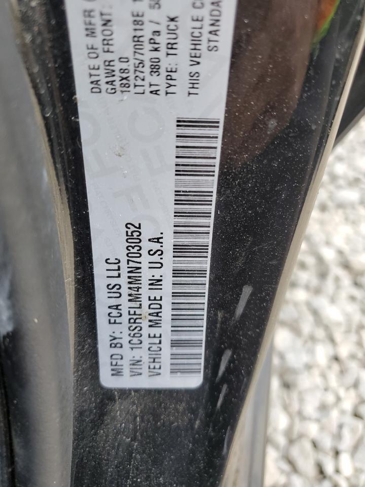 1C6SRFLM4MN703052 2021 Ram 1500 Rebel