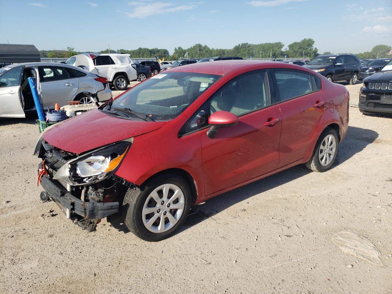 KNADM4A35E6352210 2014 Kia Rio Lx