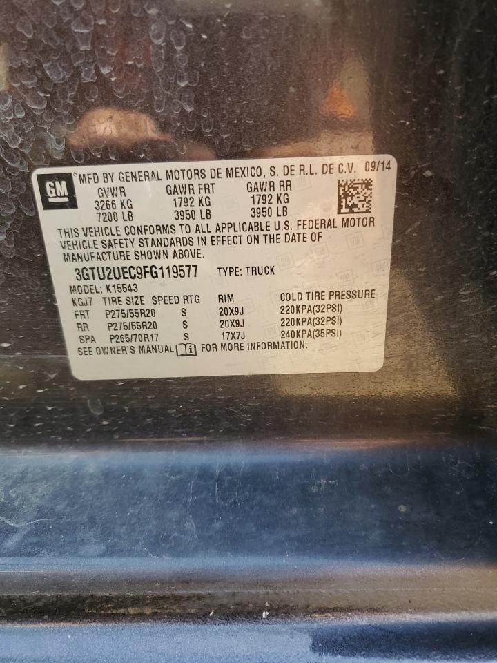 3GTU2UEC9FG119577 2015 GMC Sierra K1500 Sle