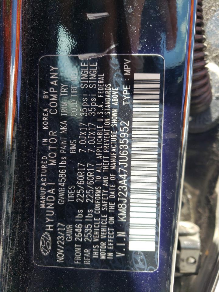 KM8J23A47JU635952 2018 Hyundai Tucson Se