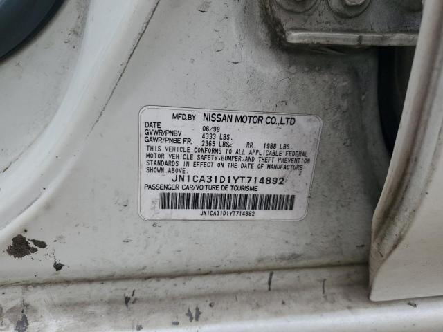 2000 Nissan Maxima Gle VIN: JN1CA31D1YT714892 Lot: 53983934