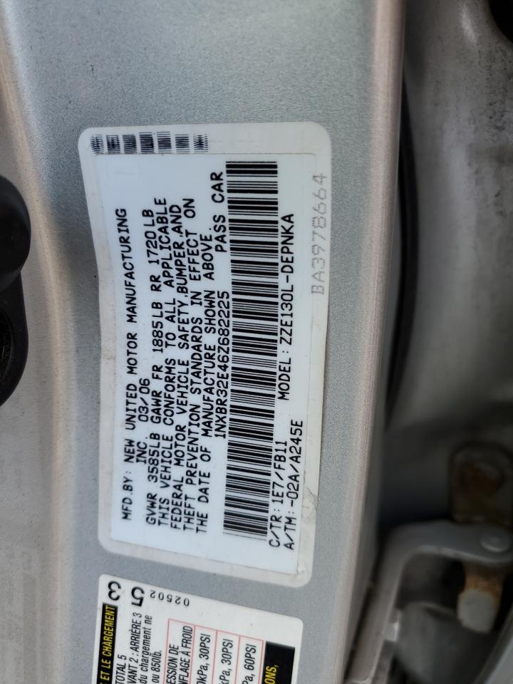 1NXBR32E46Z682225 2006 Toyota Corolla Ce