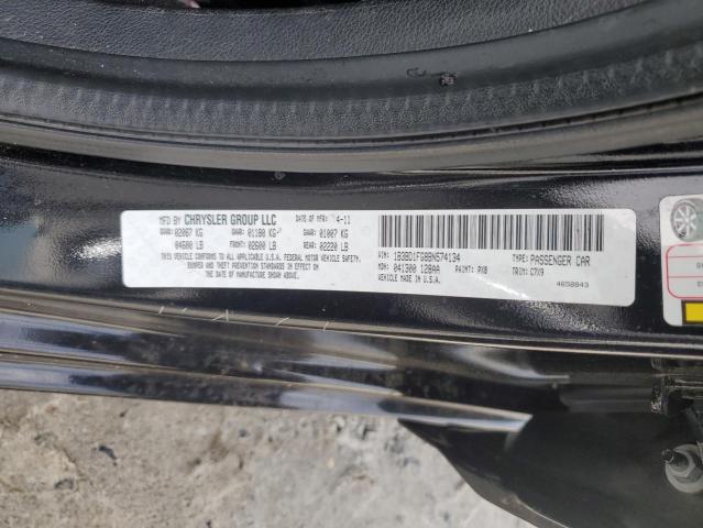 2011 Dodge Avenger Mainstreet VIN: 1B3BD1FG8BN574134 Lot: 53991494