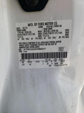 2013 FORD F250 SUPER - 1FTBF2A62DEB82217