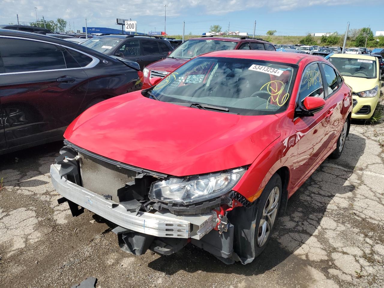 2HGFC2F51GH543767 2016 Honda Civic Lx