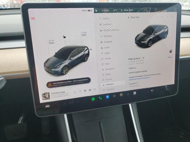 2020 Tesla Model Y VIN: 5YJYGDEE0LF043186 Lot: 52905434