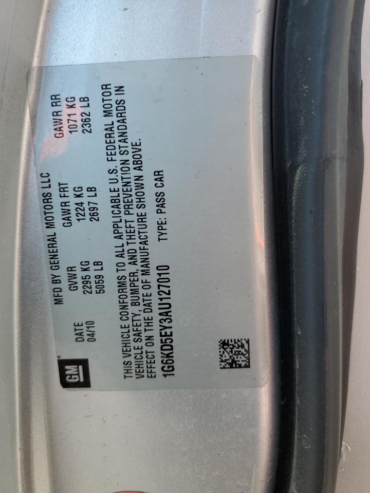 1G6KD5EY3AU127010 2010 Cadillac Dts Luxury Collection