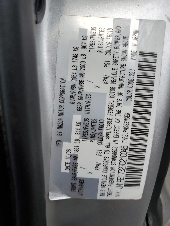 JM1FE173270210045 2007 Mazda Rx8