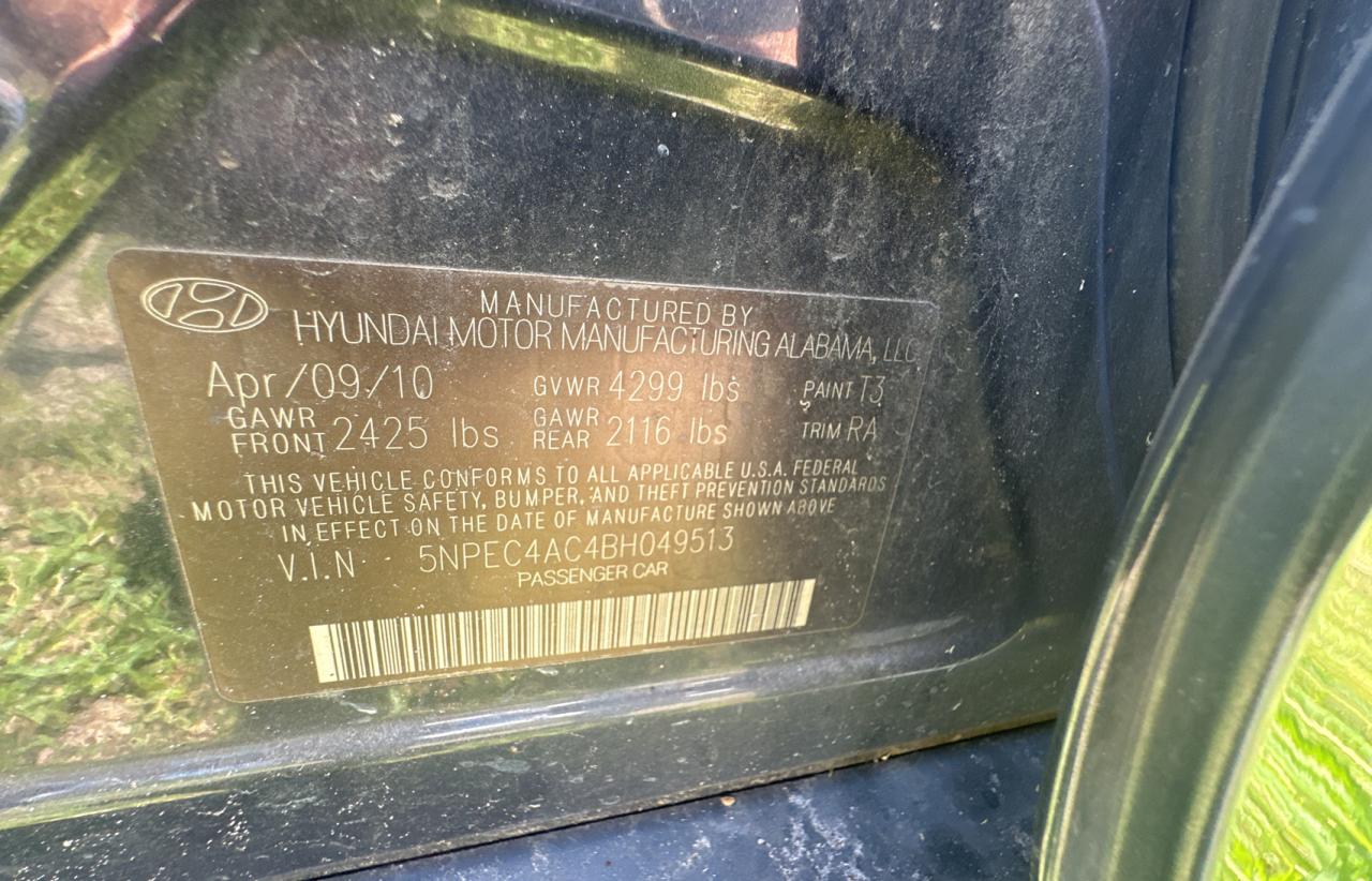 5NPEC4AC4BH049513 2011 Hyundai Sonata Se