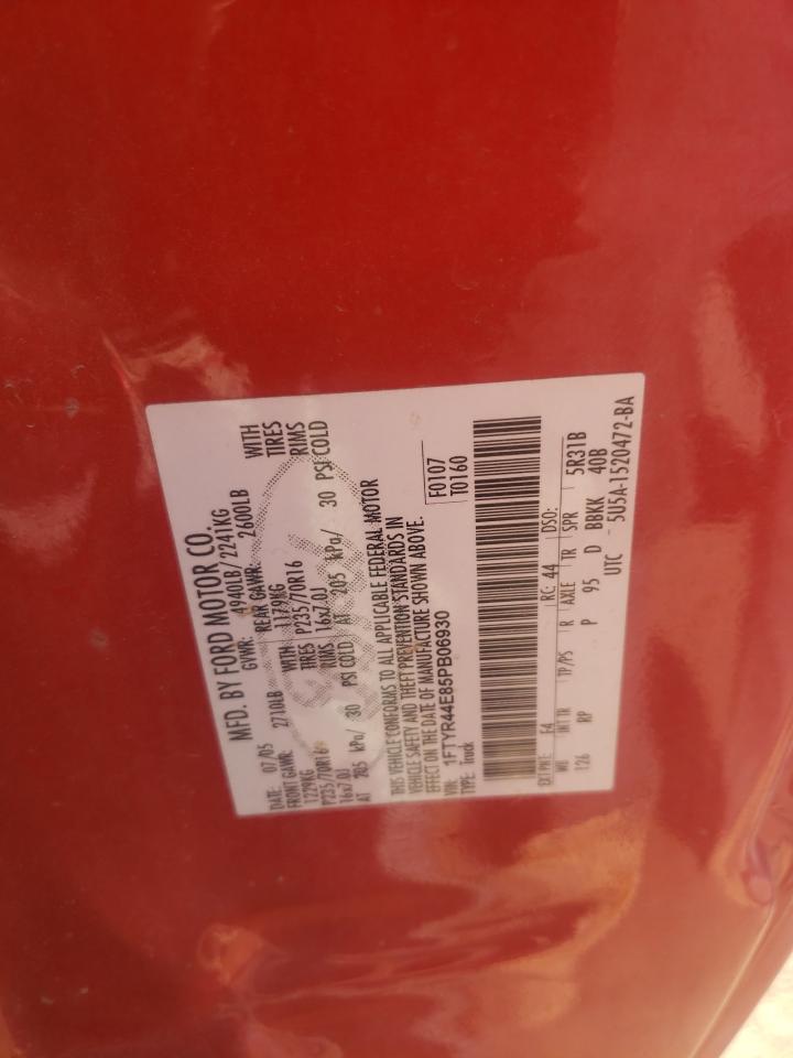 1FTYR44E85PB06930 2005 Ford Ranger Super Cab