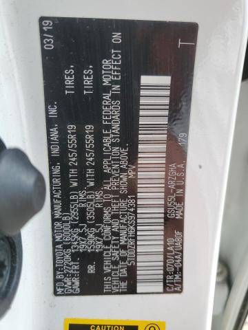 2019 Toyota Highlander Limited VIN: 5TDDZRFH6KS974381 Lot: 57268684