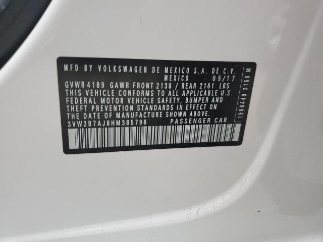 2017 VOLKSWAGEN JETTA S - 3VW2B7AJ8HM385798