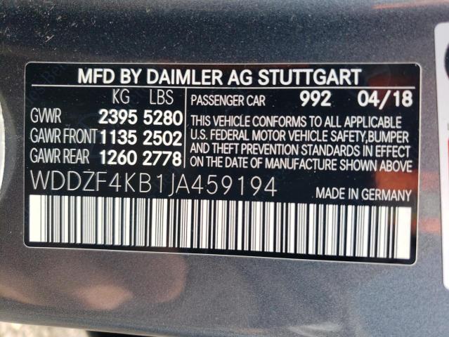 VIN WDDZF4KB1JA459194 2018 Mercedes-Benz E-Class, 3... no.13