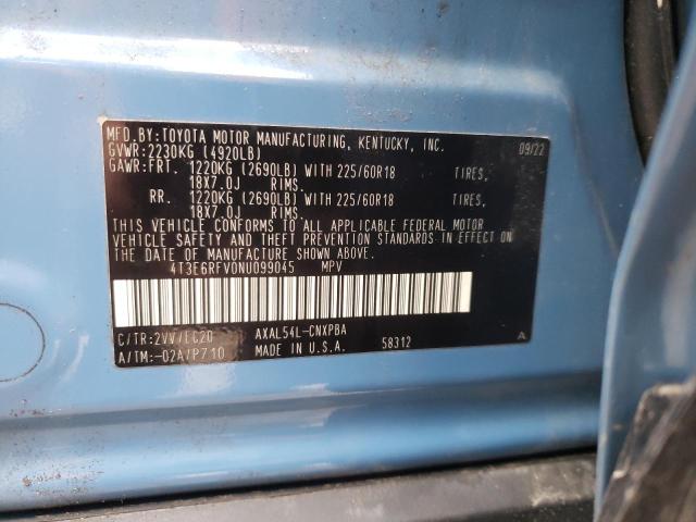 2022 Toyota Rav4 Xse VIN: 4T3E6RFV0NU099045 Lot: 53969594