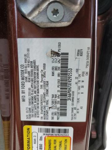 2015 FORD FUSION SE - 3FA6P0H7XFR292553