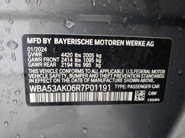 2024 BMW 228I VIN: WBA53AK06R7P01191 Lot: 55379174