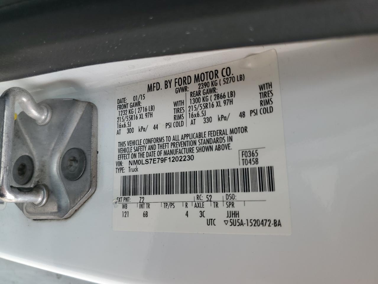 NM0LS7E79F1202230 2015 Ford Transit Connect Xl