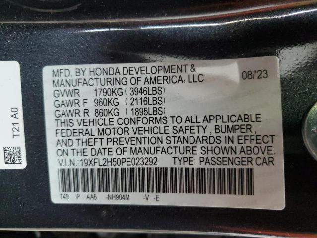 2023 HONDA CIVIC 4D E - 19XFL2H50PE023292