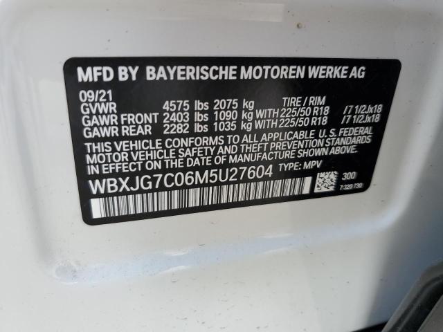 VIN WBXJG7C06M5U27604 2021 BMW X1, Sdrive28I no.13