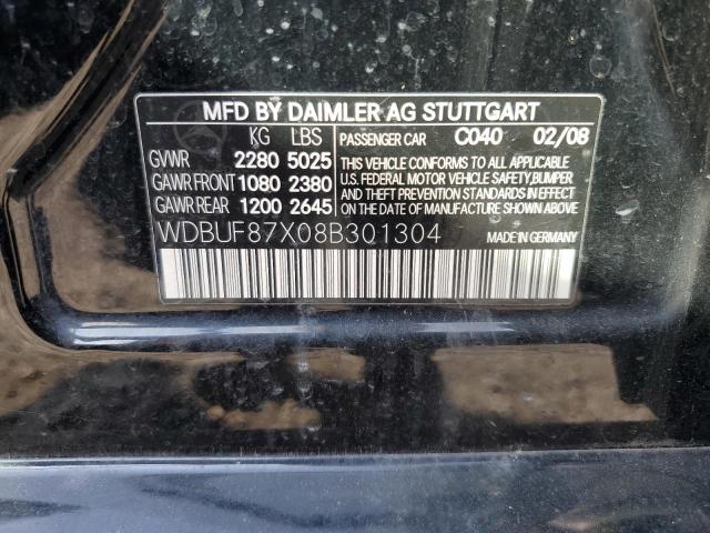 2008 Mercedes-Benz E 350 4Matic VIN: WDBUF87X08B301304 Lot: 55662084