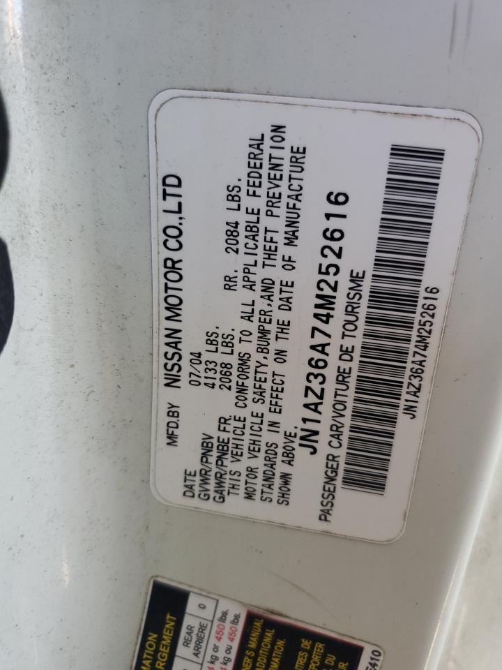 JN1AZ36A74M252616 2004 Nissan 350Z Roadster