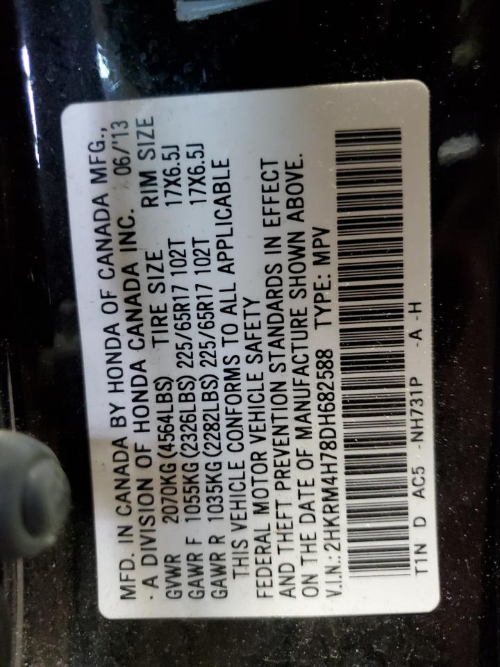 2HKRM4H78DH682588 2013 Honda Cr-V Exl