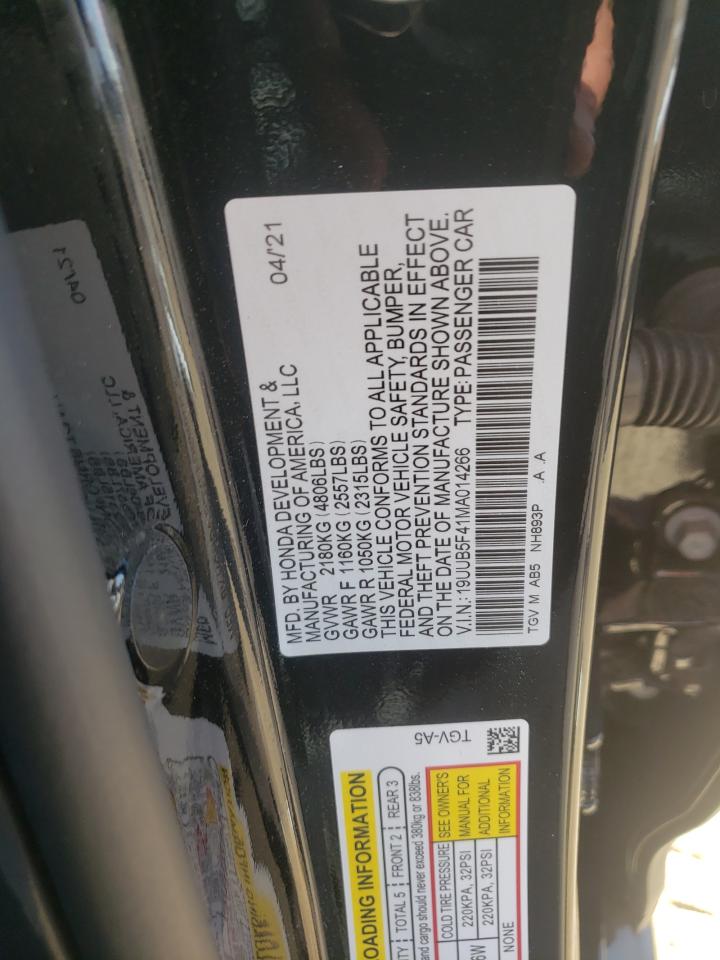 19UUB5F41MA014266 2021 Acura Tlx Technology