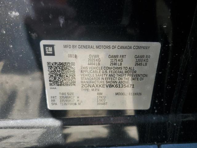 2GNAXKEV8K6135471 2019 CHEVROLET EQUINOX - Image 12