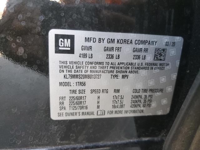 2021 Chevrolet Trailblazer Ls VIN: KL79MMS20MB013727 Lot: 56867064