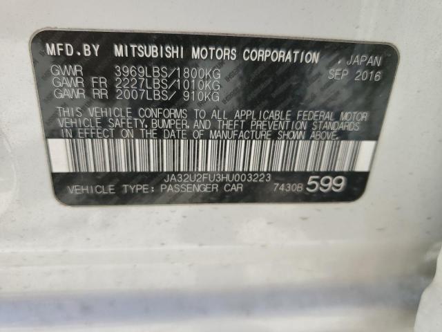 2017 MITSUBISHI LANCER ES - JA32U2FU3HU003223