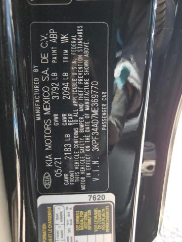 2021 Kia Forte Gt Line VIN: 3KPF34AD7ME369770 Lot: 53511814