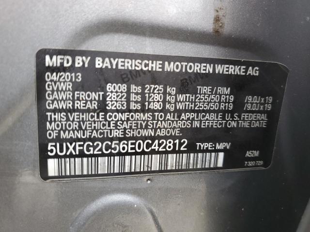 VIN 5UXFG2C56E0C42812 2014 BMW X6, Xdrive35I no.13