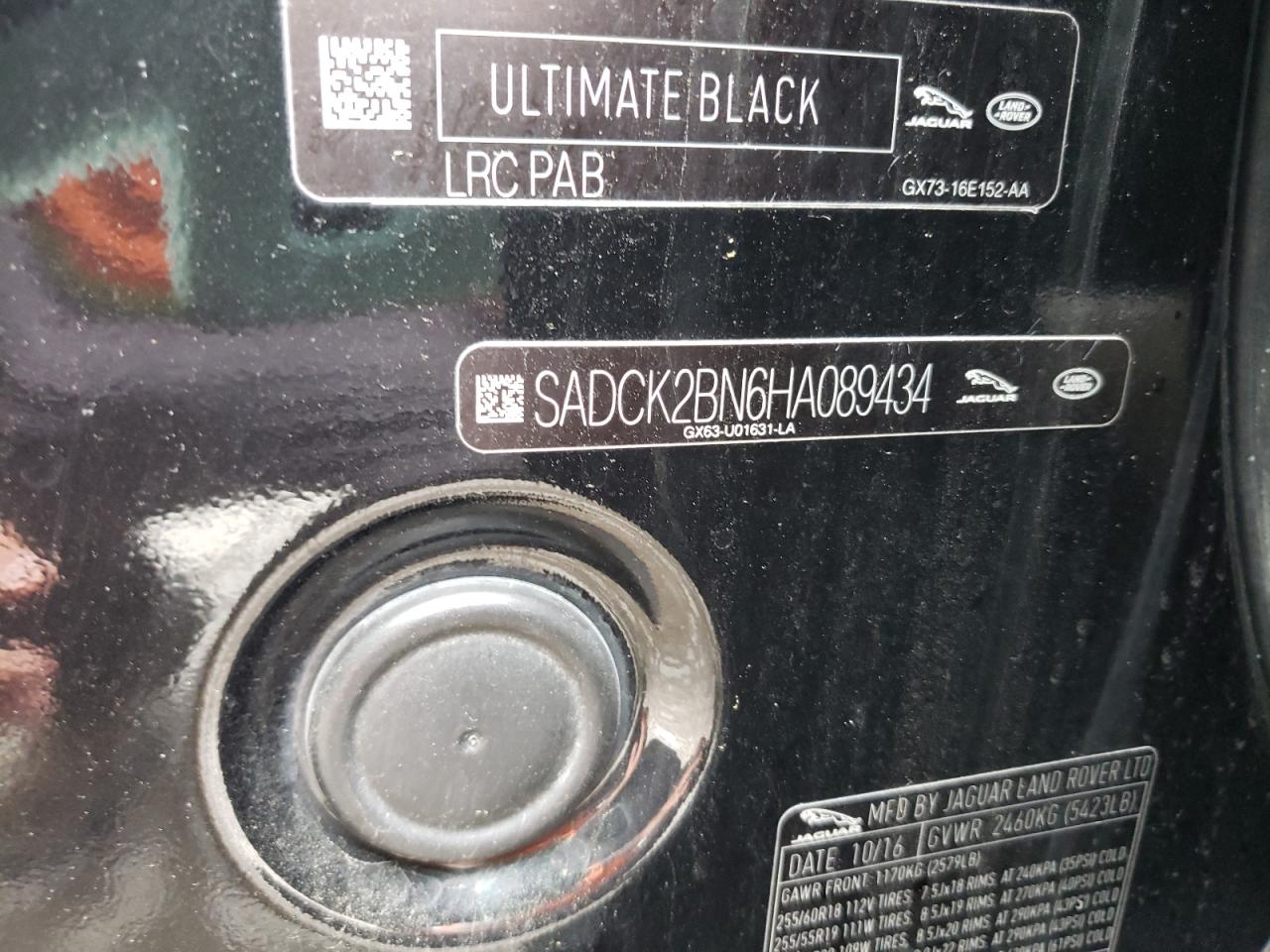 SADCK2BN6HA089434 2017 Jaguar F-Pace Prestige