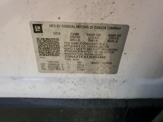 2018 CHEVROLET EQUINOX - 2GNAXTEX7J6304496