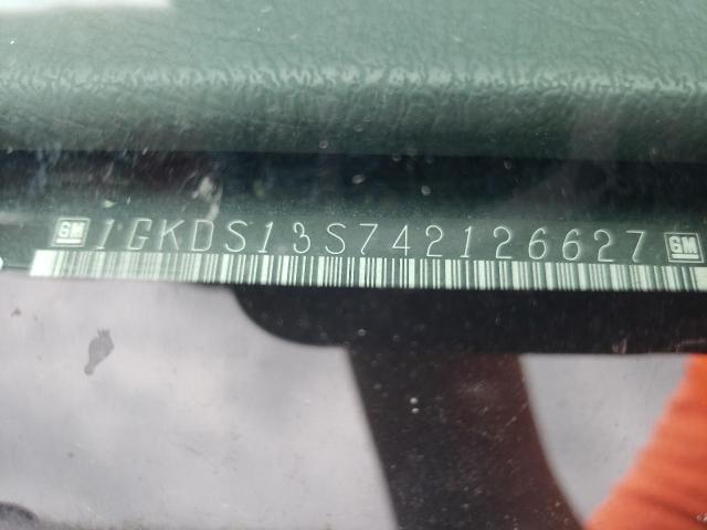 2004 GMC Envoy VIN: 1GKDS13S742126627 Lot: 56031194