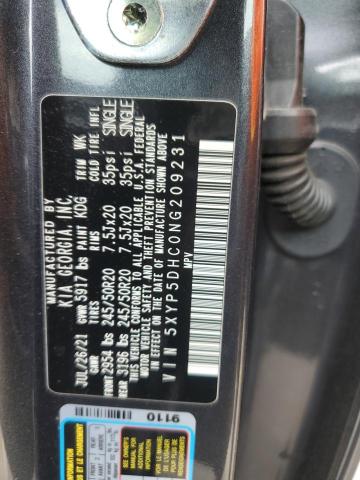 2022 Kia Telluride Sx VIN: 5XYP5DHC0NG209231 Lot: 54398484