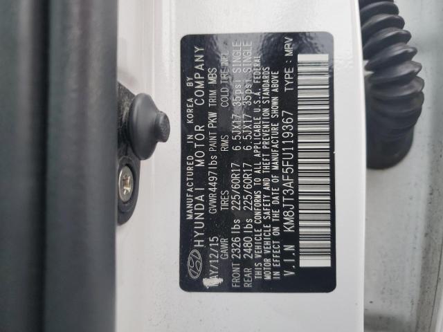 2015 Hyundai Tucson Gls VIN: KM8JT3AF5FU119367 Lot: 54438284