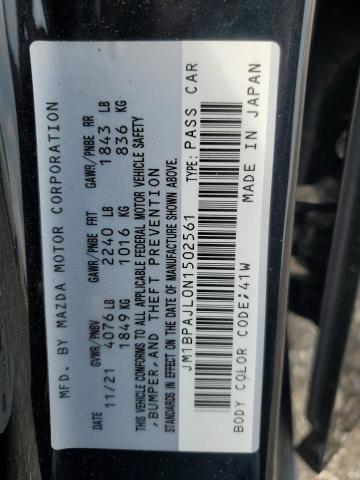 2022 Mazda 3 VIN: JM1BPAJL0N1502561 Lot: 54906084